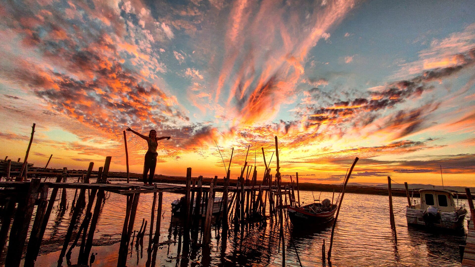 Sunset at Praia do Pego