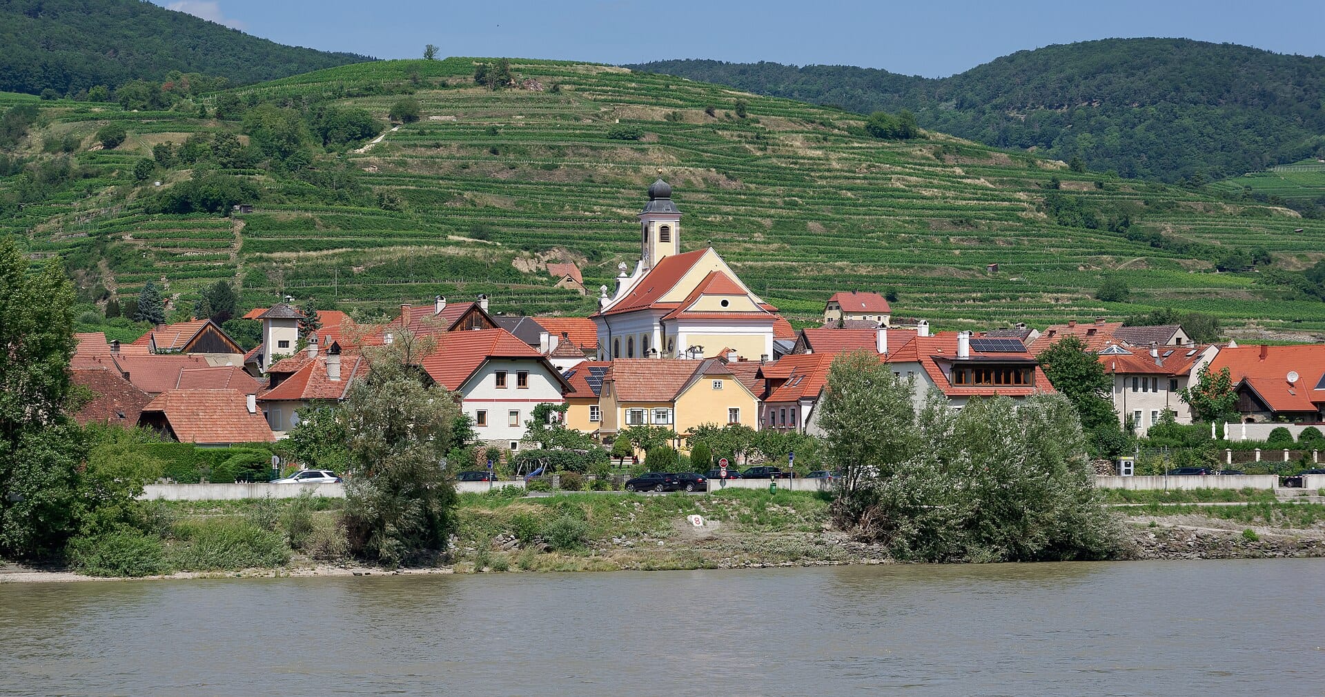 The Danube cycle path, Austria