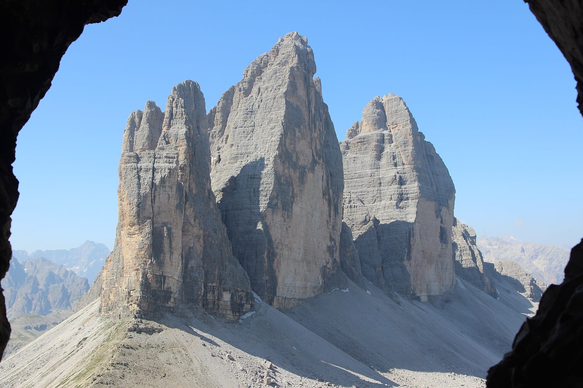 Via ferrata, the Dolomites, Italy