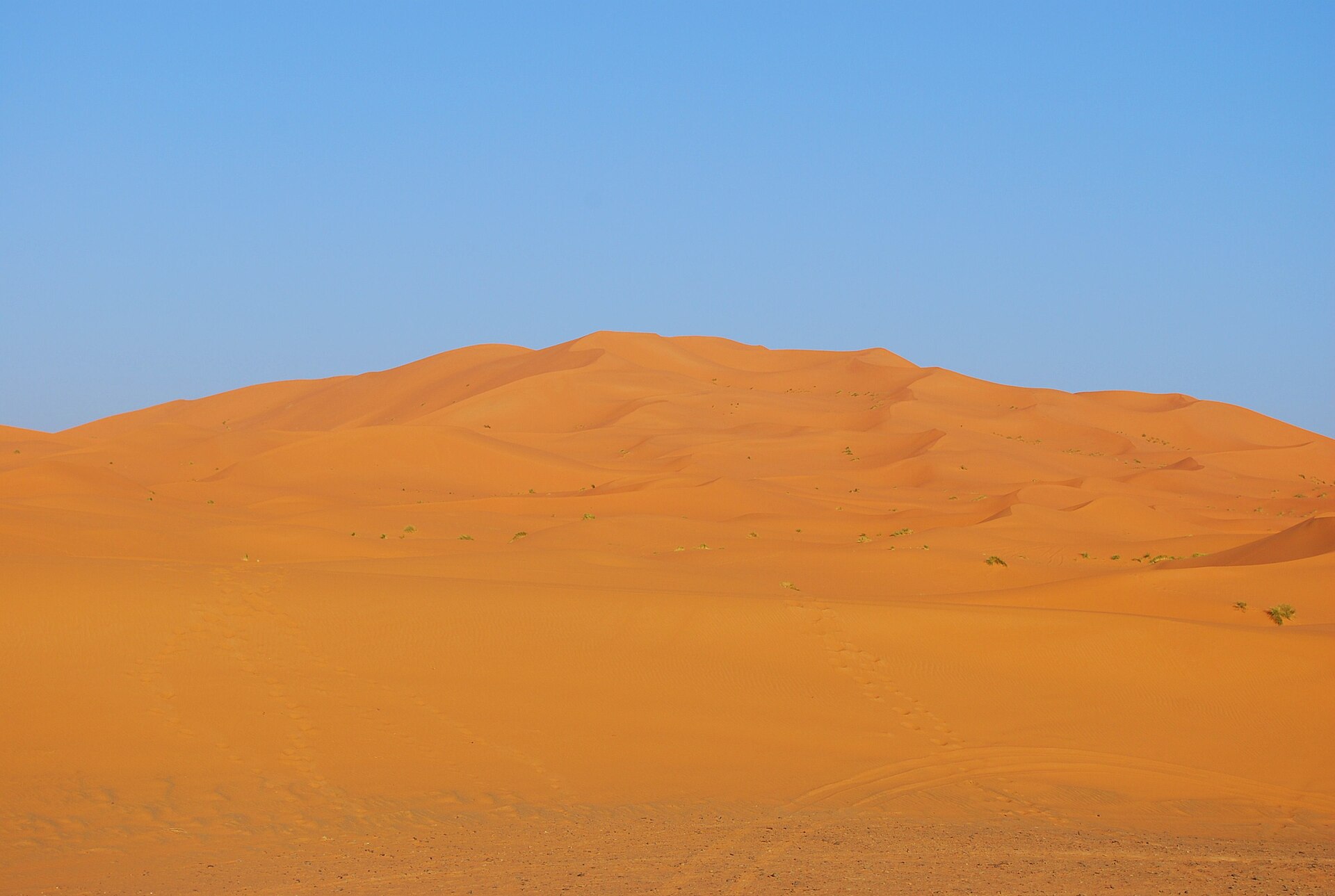 The Merzouga dunes, Morocco