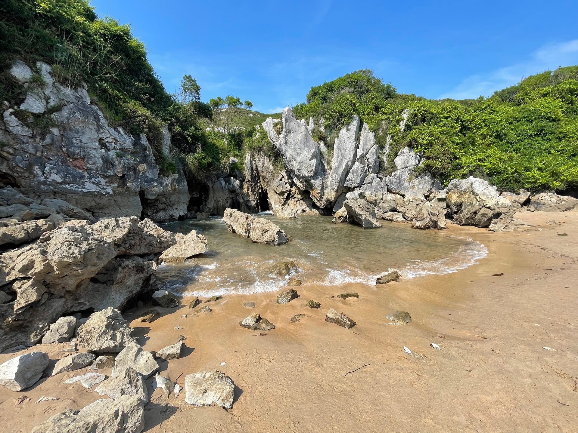 Playa de Gulpiyuri, Asturias, Spain